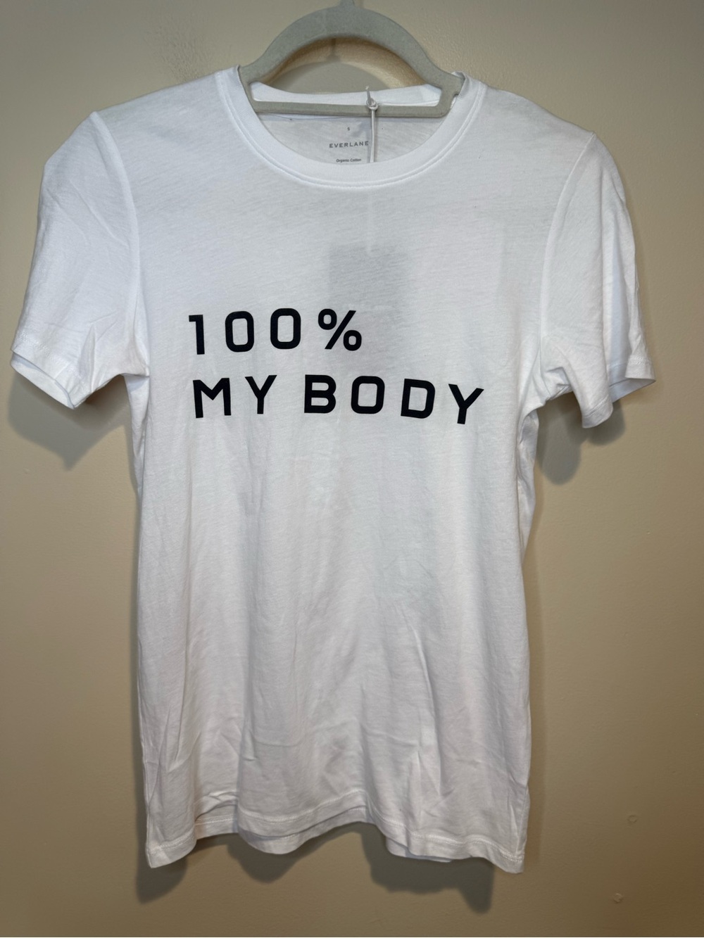 NWT Everlane Box-Cut 100% My Body Tee T-shirt in White